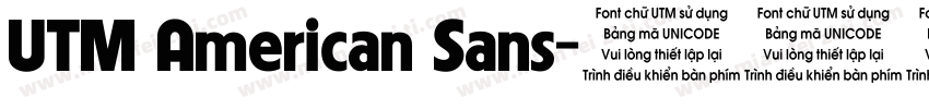 UTM American Sans字体转换